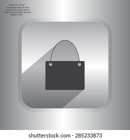 shopping bag - vector icon