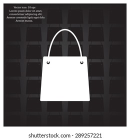 shopping bag - vector icon