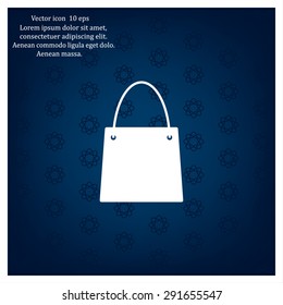shopping bag - vector icon