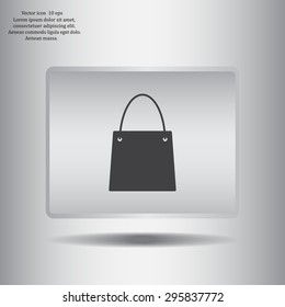 shopping bag - vector icon