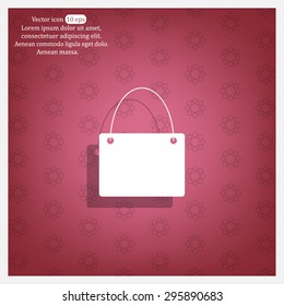 shopping bag - vector icon