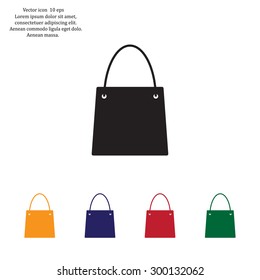 shopping bag - vector icon