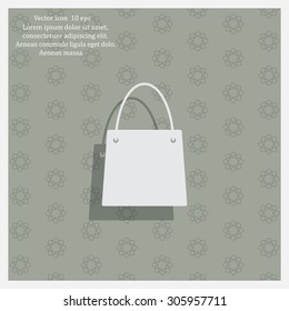 shopping bag - vector icon