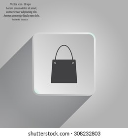 shopping bag - vector icon