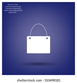 shopping bag - vector icon