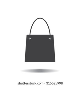 shopping bag - vector icon