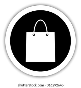  shopping bag- vector icon