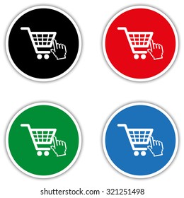 shopping bag - vector icon