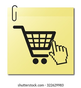 shopping bag - vector icon