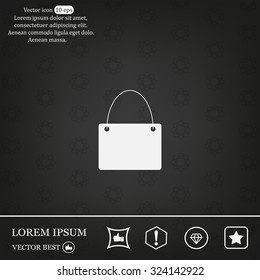 shopping bag - vector icon