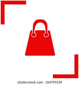 Shopping bag. Vector icon.