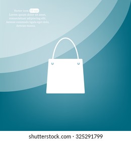 shopping bag - vector icon