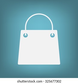 shopping bag - vector icon