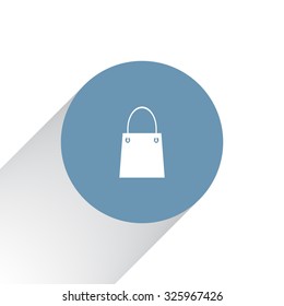 shopping bag - vector icon