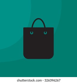 shopping bag - vector icon