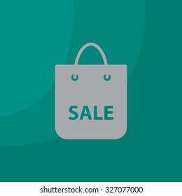 shopping bag - vector icon