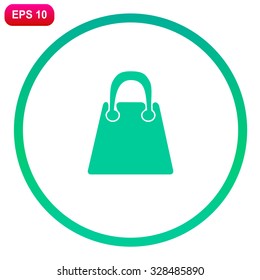 Shopping bag. Vector icon.
