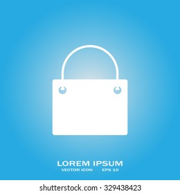 shopping bag - vector icon