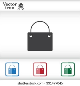 shopping bag - vector icon