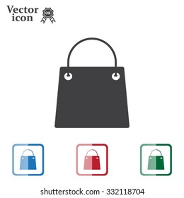 shopping bag - vector icon