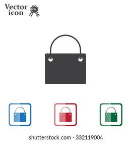 shopping bag - vector icon