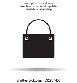 shopping bag - vector icon