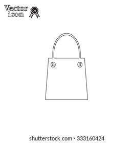 shopping bag - vector icon