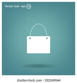 shopping bag - vector icon
