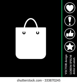shopping bag - vector icon
