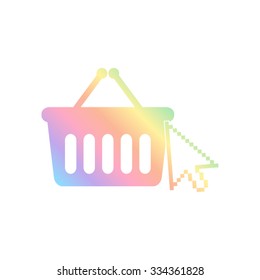 shopping bag -  vector icon