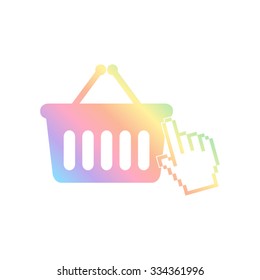 shopping bag -  vector icon