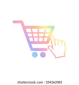shopping bag -  vector icon