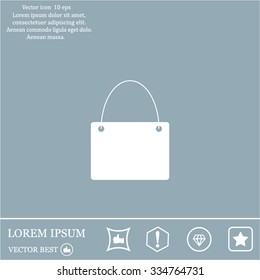 shopping bag - vector icon