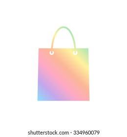 shopping bag -  vector icon