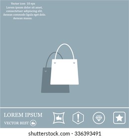 shopping bag - vector icon