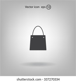 shopping bag - vector icon