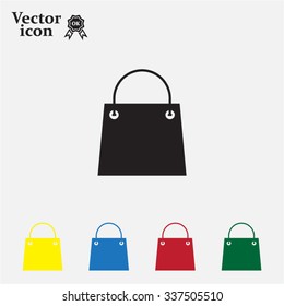 shopping bag - vector icon