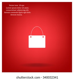 shopping bag - vector icon
