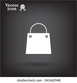 shopping bag - vector icon