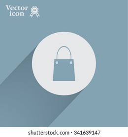 shopping bag - vector icon