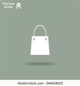 shopping bag - vector icon