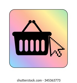 shopping bag - vector icon