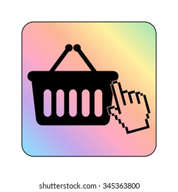 shopping bag - vector icon