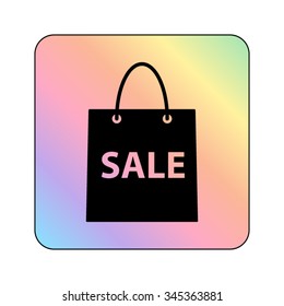 shopping bag - vector icon