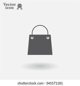 shopping bag - vector icon