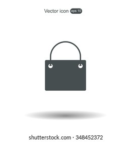 shopping bag - vector icon