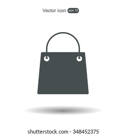 shopping bag - vector icon