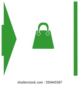 Shopping bag. Vector icon.