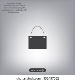 shopping bag - vector icon