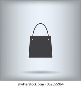 shopping bag - vector icon